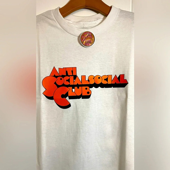 NWT ASSC Anti Social Social Club Clamps Tee White Size Small - Picture 3 of 7